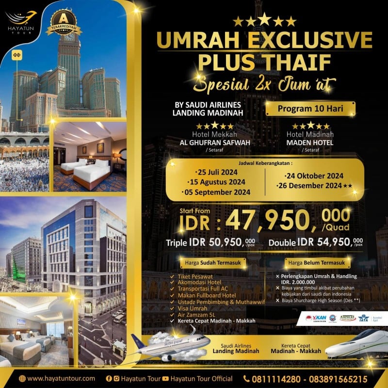 Umrah Exclusive PlusThaif
