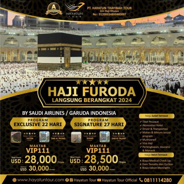 Haji Furoda 2024 2025 Langsung Berangkat