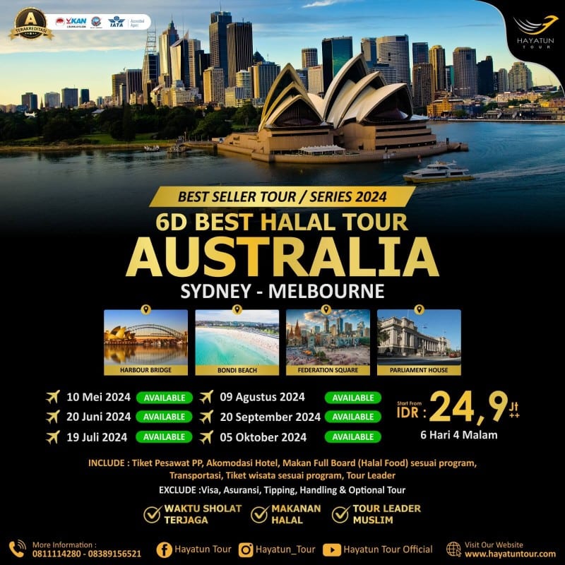 best halal tour australia
