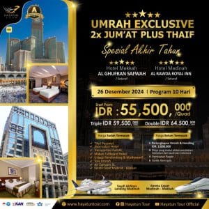 Umrah Exclusive 2x jumat Plus Thaif