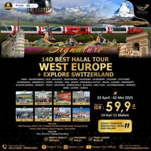 Signature 14D Best Halal Tour West Europe plus Explore Switzerland