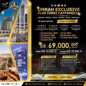 Umrah Exclusive Plus Turki Cappadocia