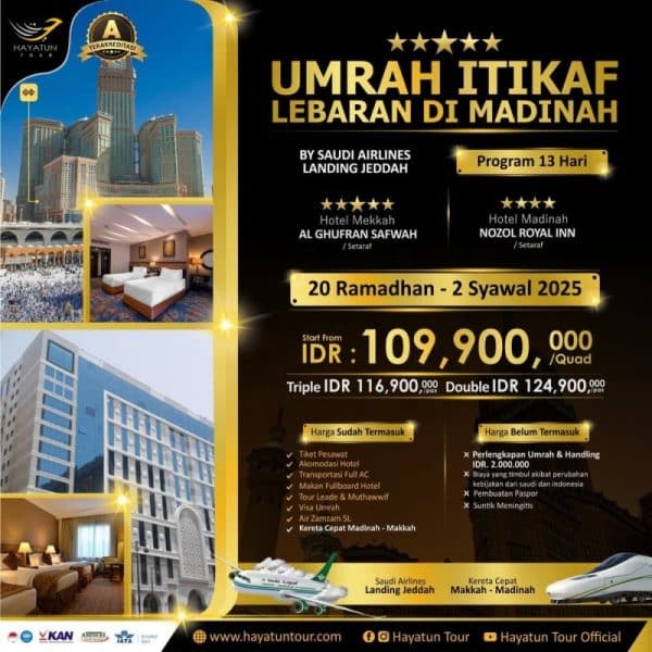 Umrah Itikaf Lebaran Di Madinah