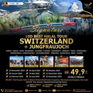 10D Switzerland + Jungfraujoch Best Halal Tour