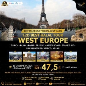 12D best halal tour west europe