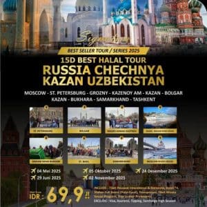 15D Best Halal Tour Russia Chechnya Kazan Uzbekistan1