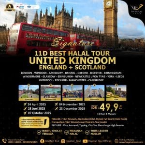 11D Best Halal Tour United Kingdom England plus Scotland